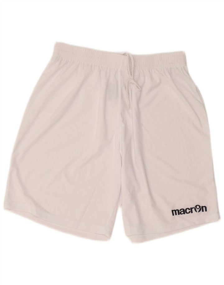 Macron Herre grafiske sportsshorts XL Hvid