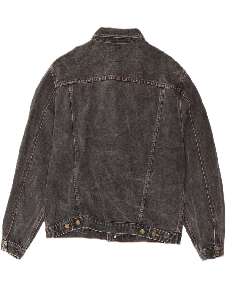 VINTAGE Denimjakke til mænd UK 38 Mellemgrå bomuld