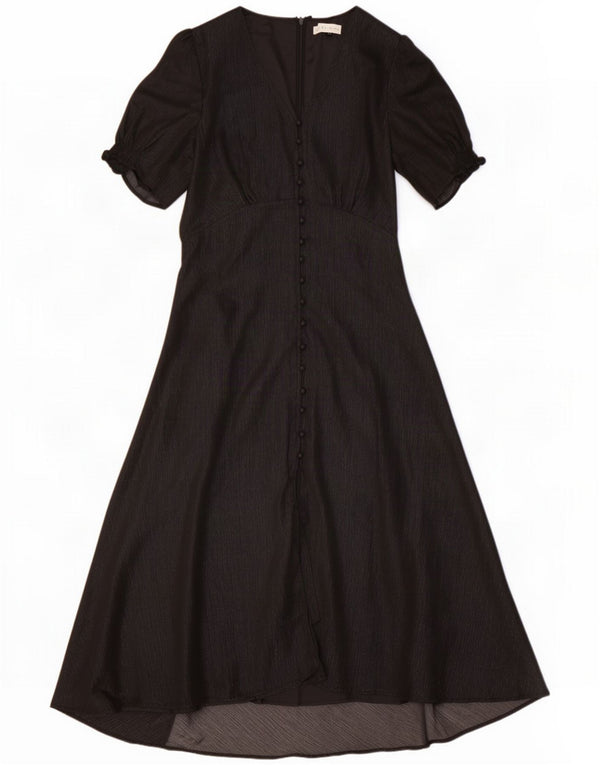 Rowen Avenue Dame Maxi Dress UK 12 Medium Black Polyester