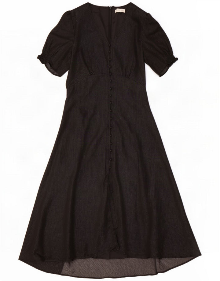 Rowen Avenue Dame Maxi Dress UK 12 Medium Black Polyester