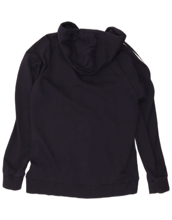 ADIDAS Hættetrøje med lynlås til mænd Stor marineblå bomuld