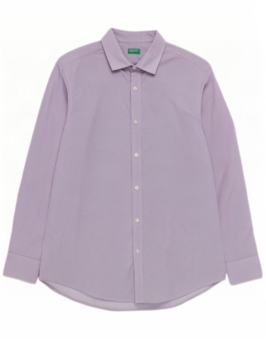 Benetton Herreskjorte Medium Blue Spotted