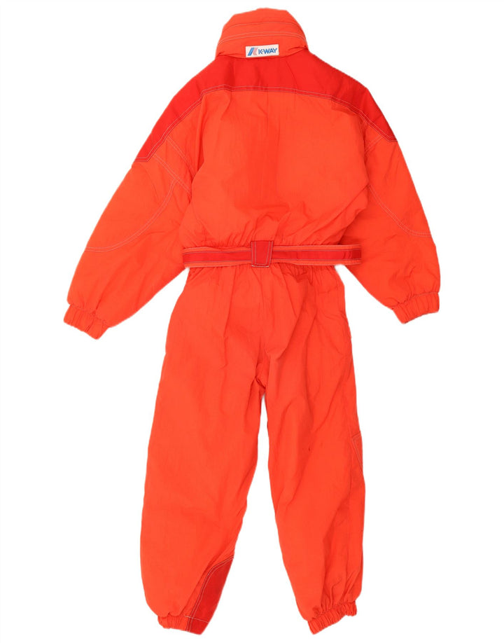 Vintage ski jumpsuit til drenge 7-8 år rød polyamid