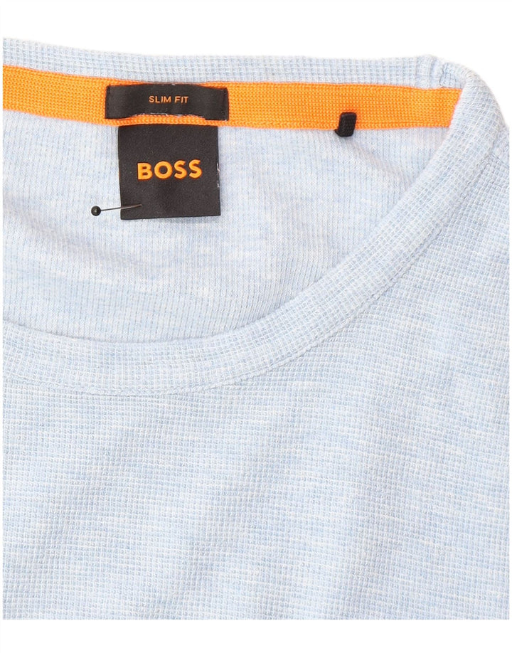 Hugo Boss Herre Slim Fit Top Langærmet Stor Blå