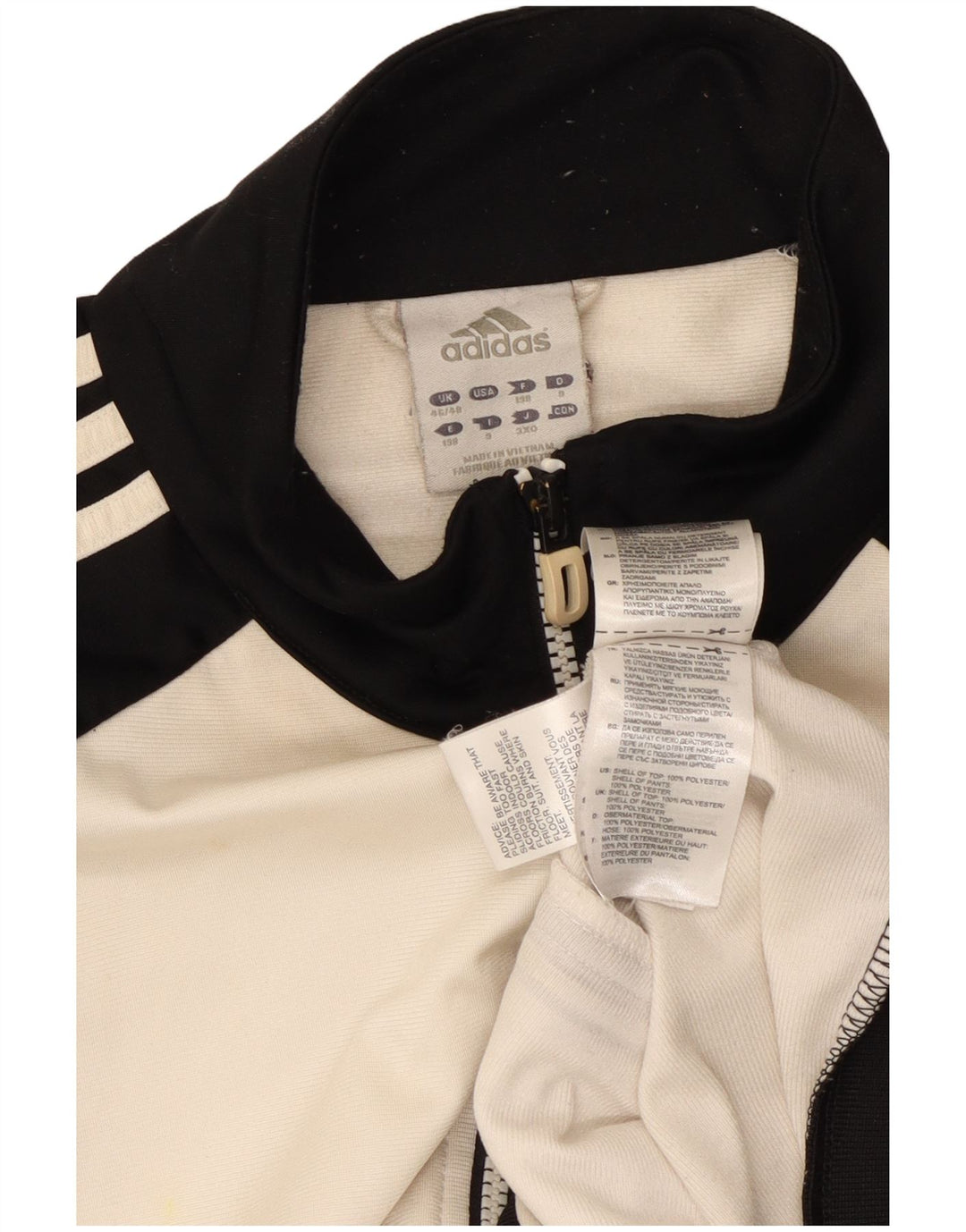 Adidas Træningsdragt til mænd Topjakke UK 46/48 XL Hvid Polyester