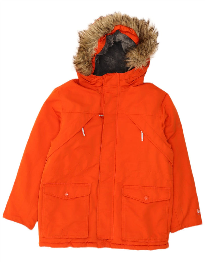 GAP Parkajakke med hætte til drenge 11-12 år XL Orange Polyester