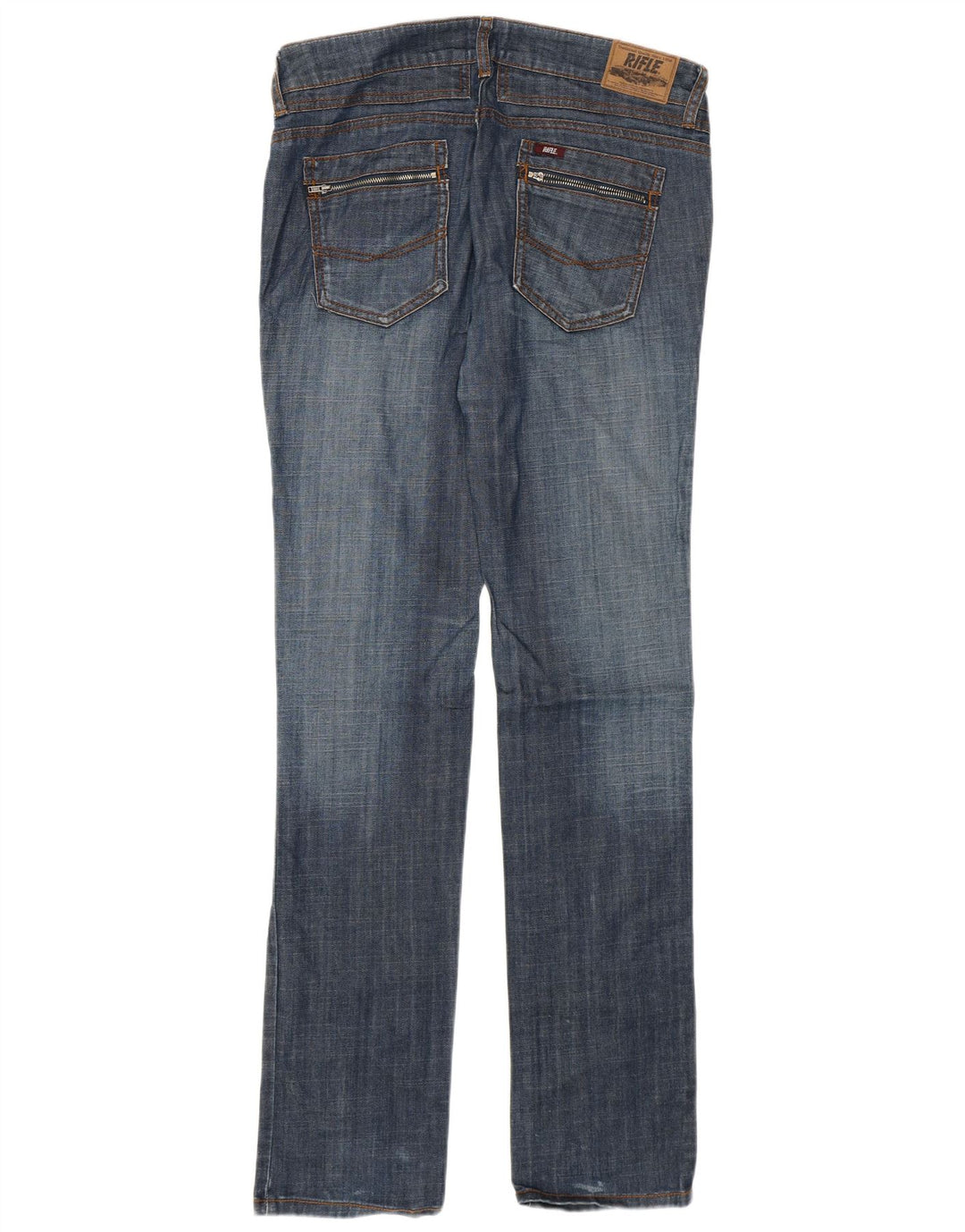 Rifle Dame Slim Jeans W30 L35 Blå Bomuld