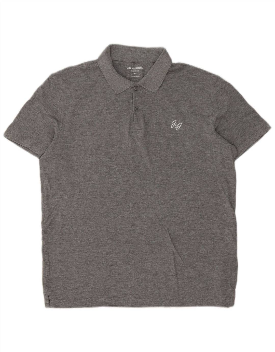 Jack & Jones herre poloshirt XL grå bomuld