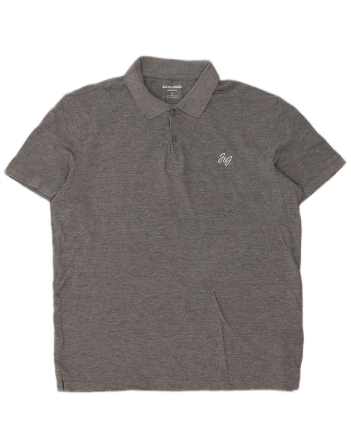 Jack & Jones herre poloshirt XL grå bomuld