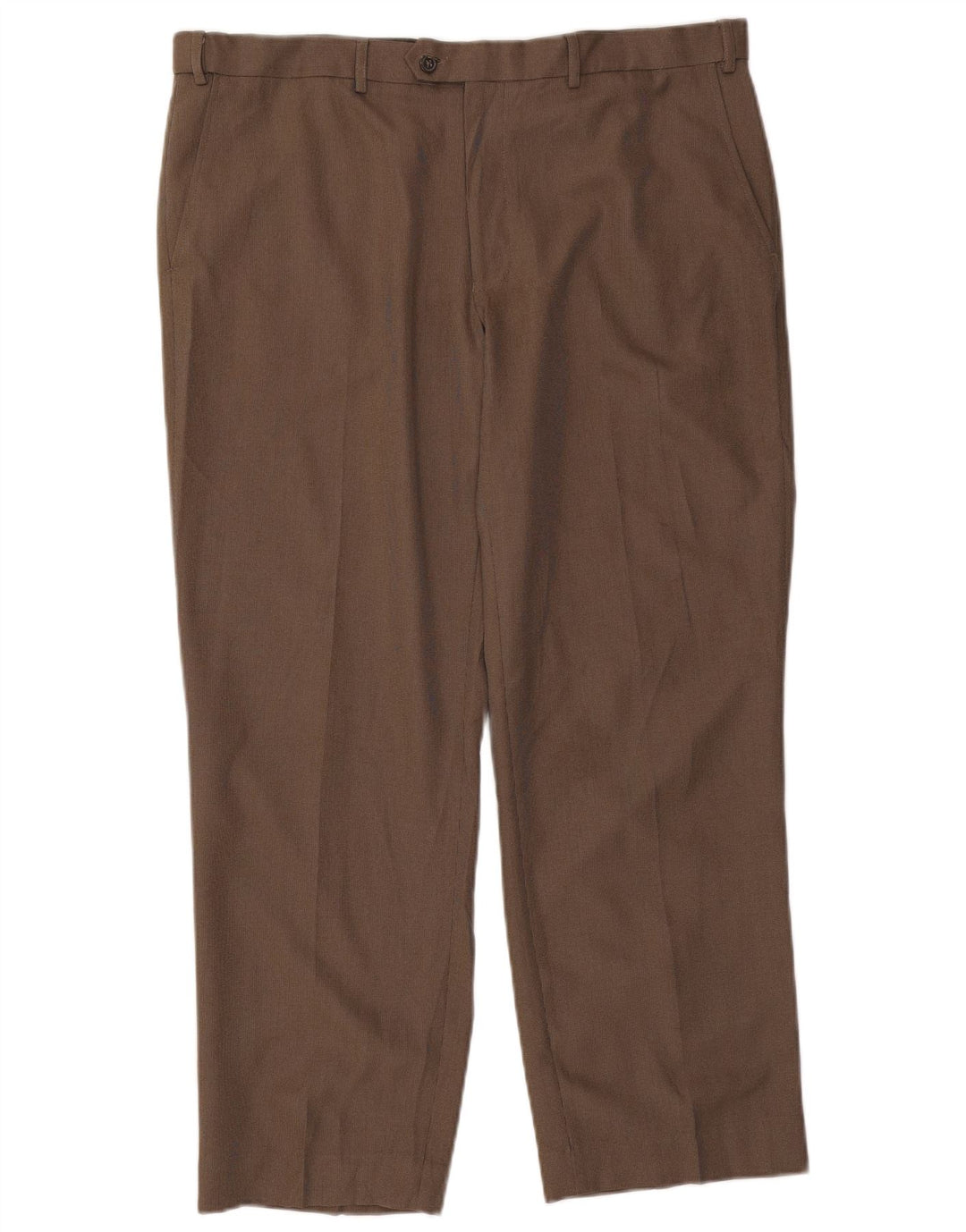 Marks & Spencer Herre Regular Fit Suit Bukser W40 L29 Brun Polyester