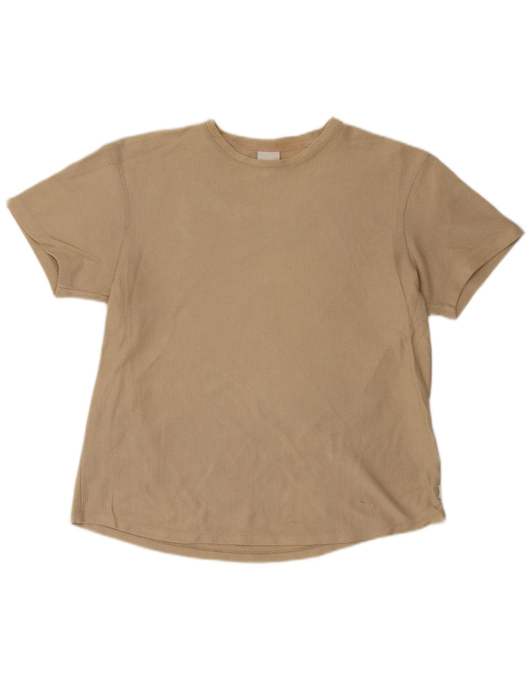 Zara Herre T-Shirt Top Medium Khaki Bomuld