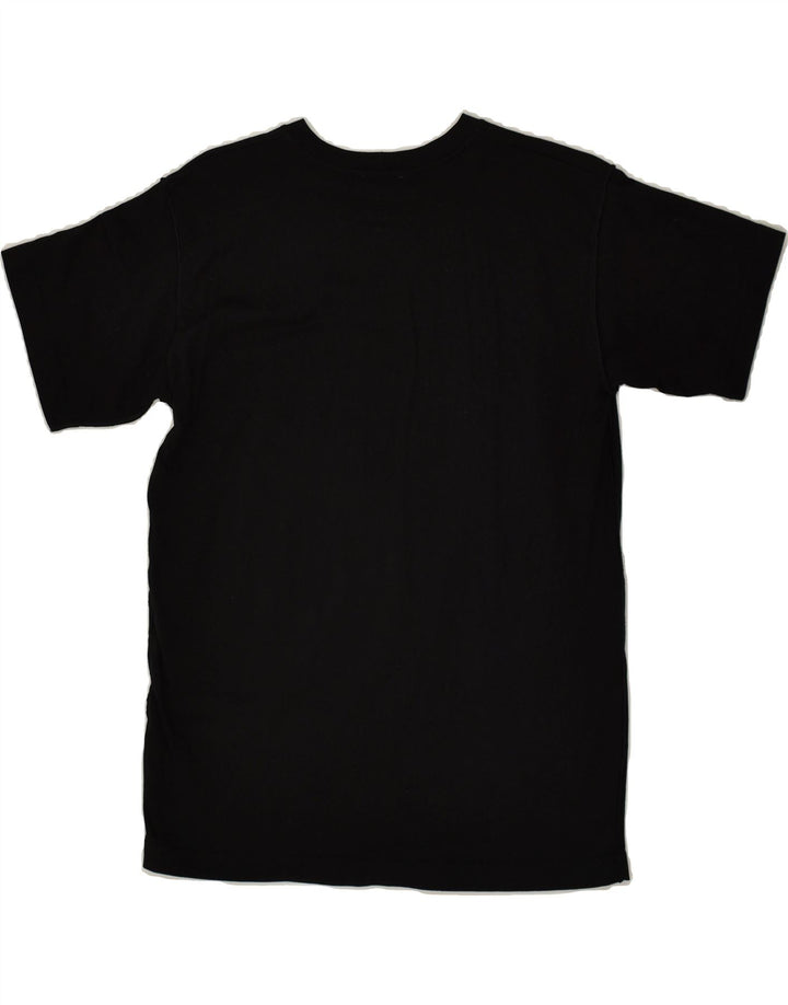 BENETTON Boys Graphic T-Shirt Top 11-12 Years 2XL Black Cotton | Vintage Benetton | Thrift | Second-Hand Benetton | Used Clothing | Messina Hembry 