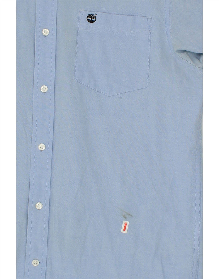 TIMBERLAND Mens Regular Fit Shirt Medium Blue Vintage Timberland and Second-Hand Timberland from Messina Hembry 