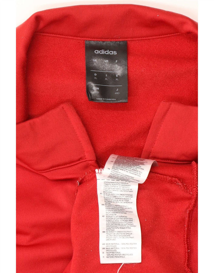 Adidas Træningsdragt til mænd Topjakke XL Rød Polyester