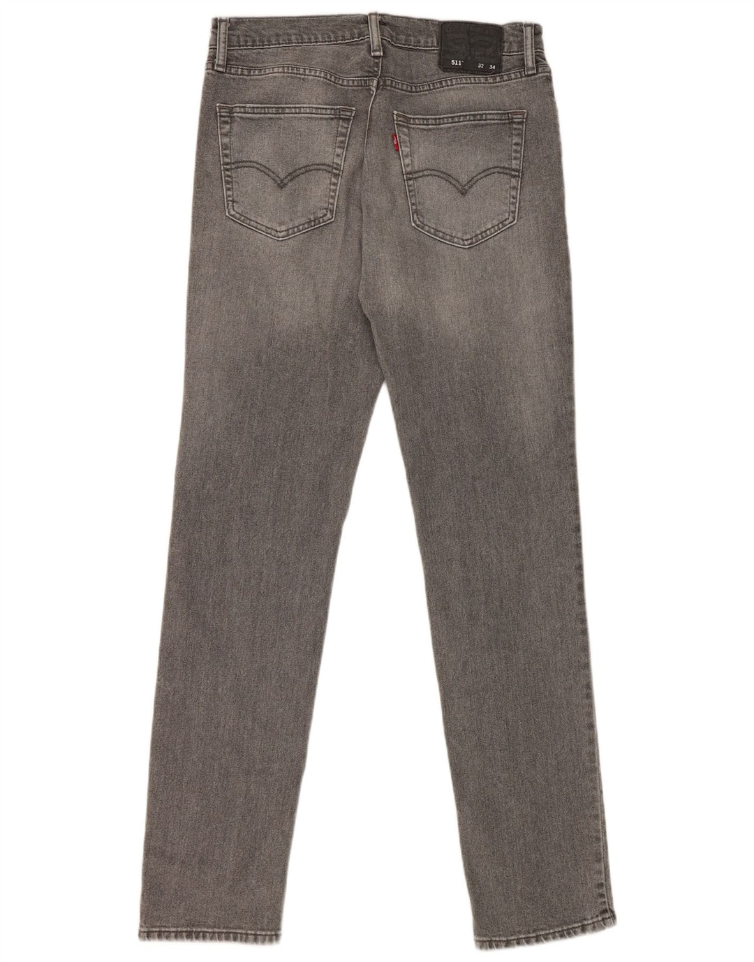 Levi's Herre 511 Slim Jeans W32 L34 Grå Bomuld