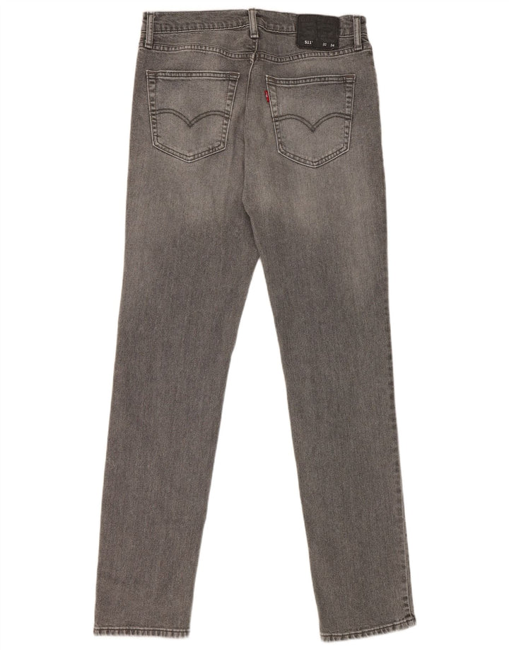 Levi's Herre 511 Slim Jeans W32 L34 Grå Bomuld