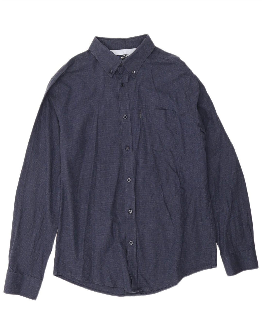 Ben Sherman herreskjorte stor marineblå bomuld