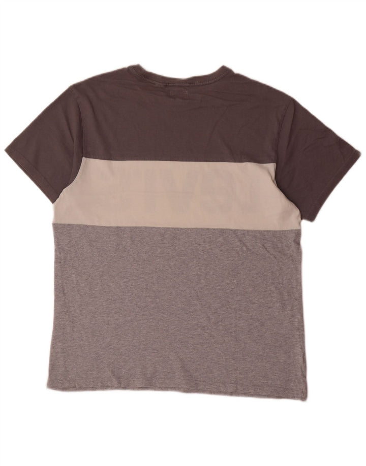 LEVI'S Herre grafisk T-shirt top mellemgrå farveblok