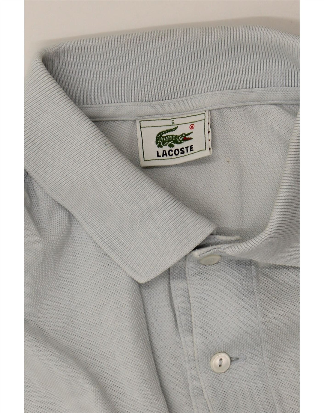 LACOSTE Mens Polo Shirt Size 5 Large Blue Cotton Vintage Lacoste and Second-Hand Lacoste from Messina Hembry 