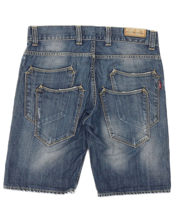 Daniele Alessandrini Herre Denim Shorts W32 Medium Blue Bomuld