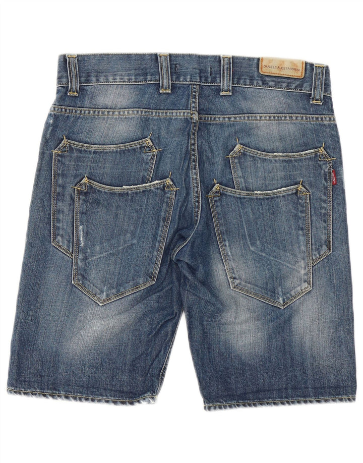 Daniele Alessandrini Herre Denim Shorts W32 Medium Blue Bomuld
