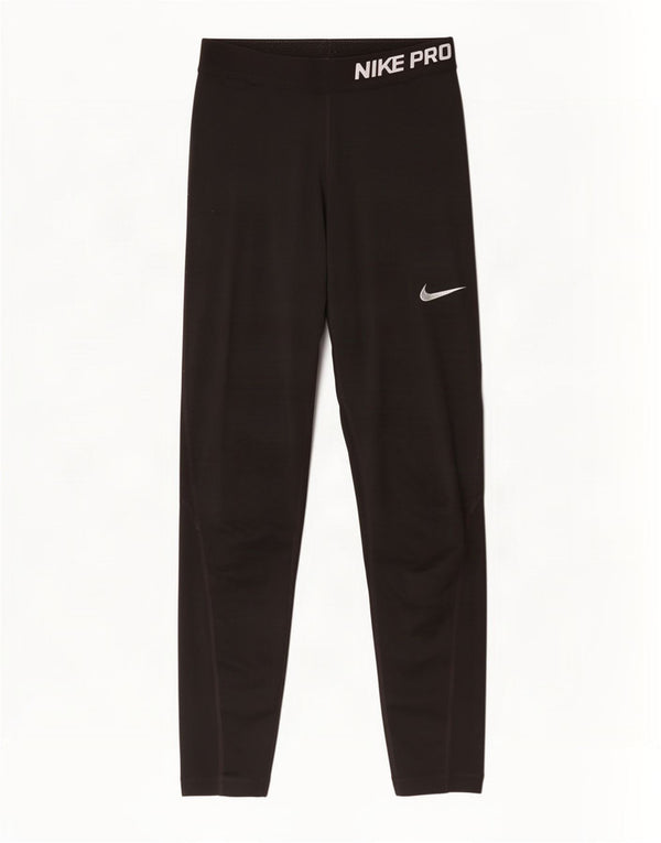 Nike piger Dri Fit grafiske leggings 12-13 år Large Sort