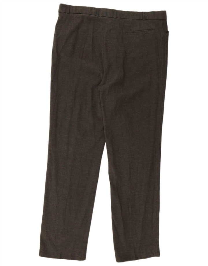 Marks & Spencer Straight Casual Bukser til mænd W40 L33 Grå Viscose
