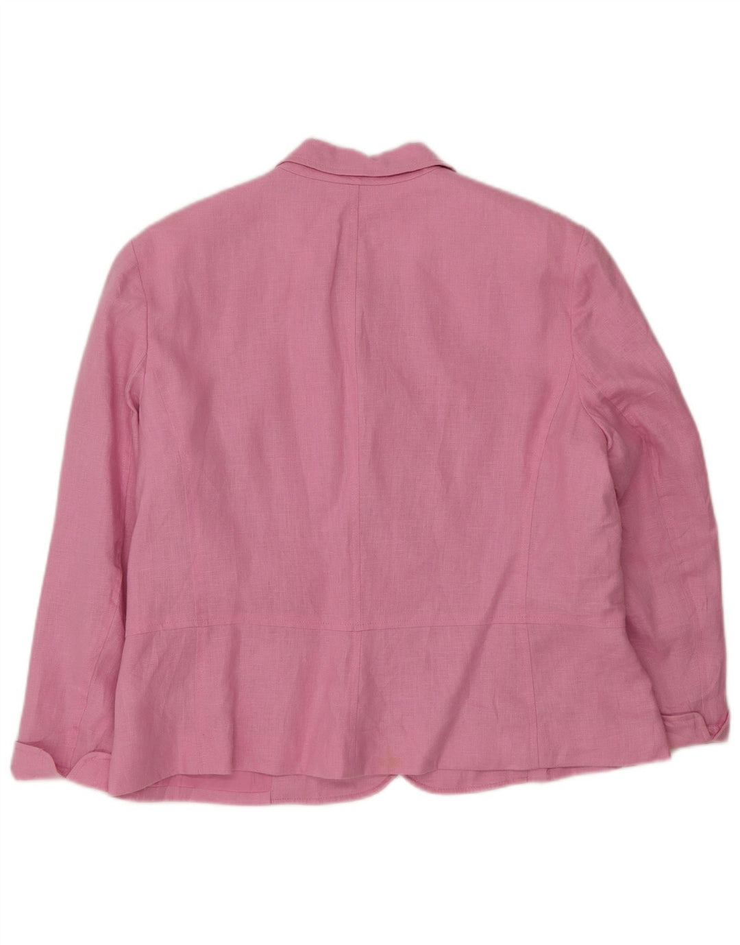 Chaps Dame 4-knaps 3/4-ærmet blazerjakke UK 18 XL Pink hør
