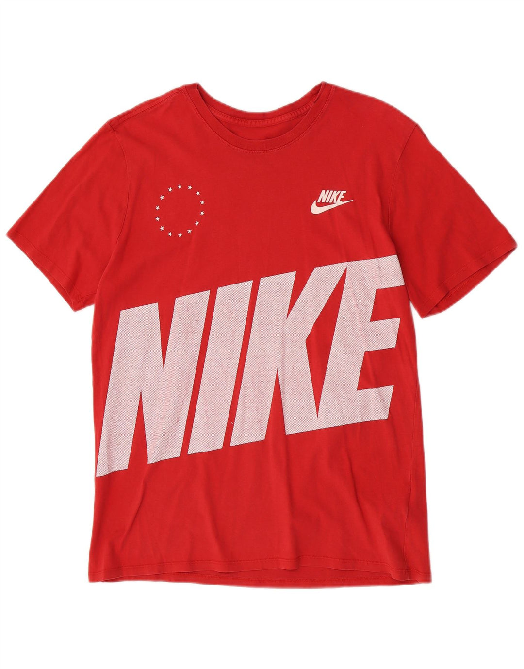 Nike grafisk T-shirt top til mænd, stor rød bomuld
