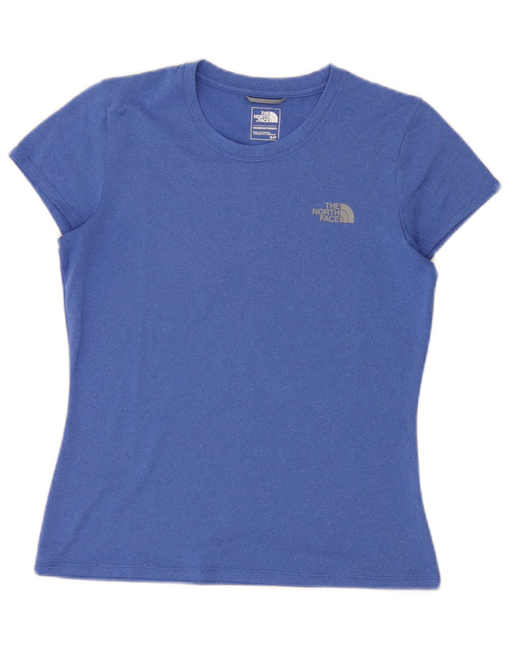The North Face Dame T-Shirt Top UK 10 Lille Blå