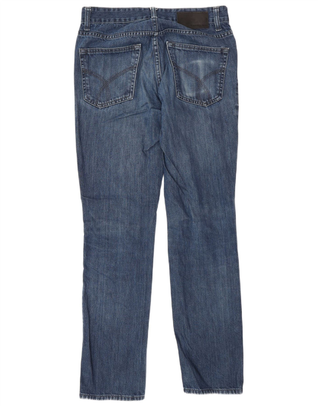 Calvin Klein Herre Slim Straight Jeans W30 L32 Blå Bomuld