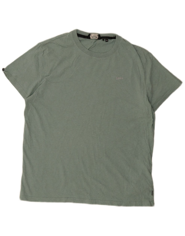 Superdry T-shirt top til mænd 2XL grøn bomuld