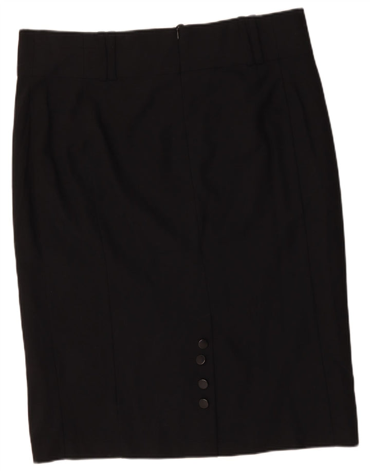 Marks & Spencer Pencil Nederdel til kvinder UK 20 2XL W40 Sort Polyester