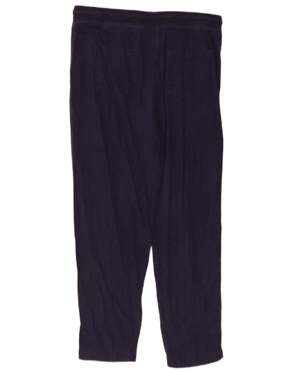 Marks & Spencer Dame Casual Bukser UK 14 Large W34 L29 Navy Blue