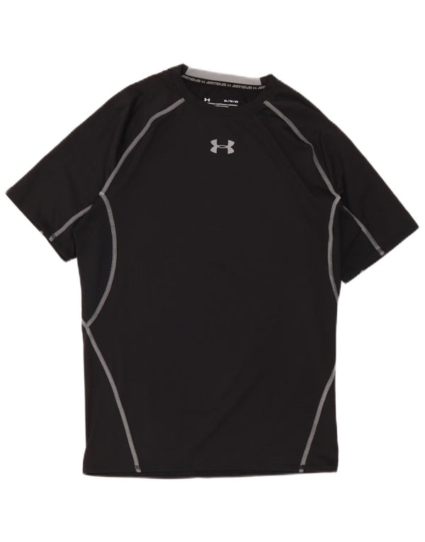 Under Armour Mens Heat Gear Graphic T-Shirt Top XL Black