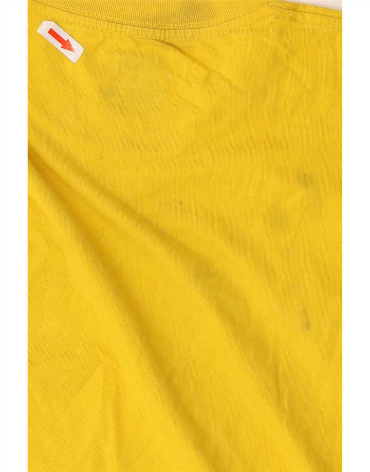 Vans Herre Classic Fit Grafisk T-Shirt Top Medium Gul Bomuld