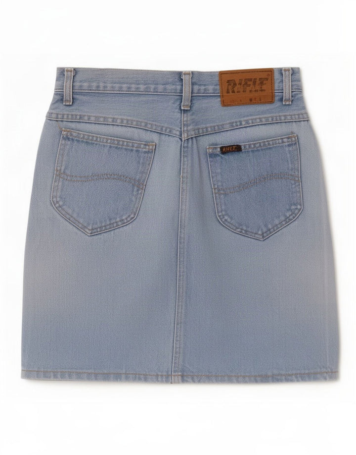 Riffel Dame Denim Nederdel W29 Medium Blue