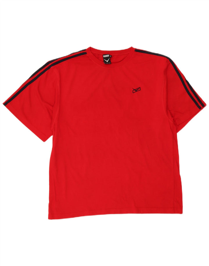 Vintage herre T-shirt top XL rød bomuld
