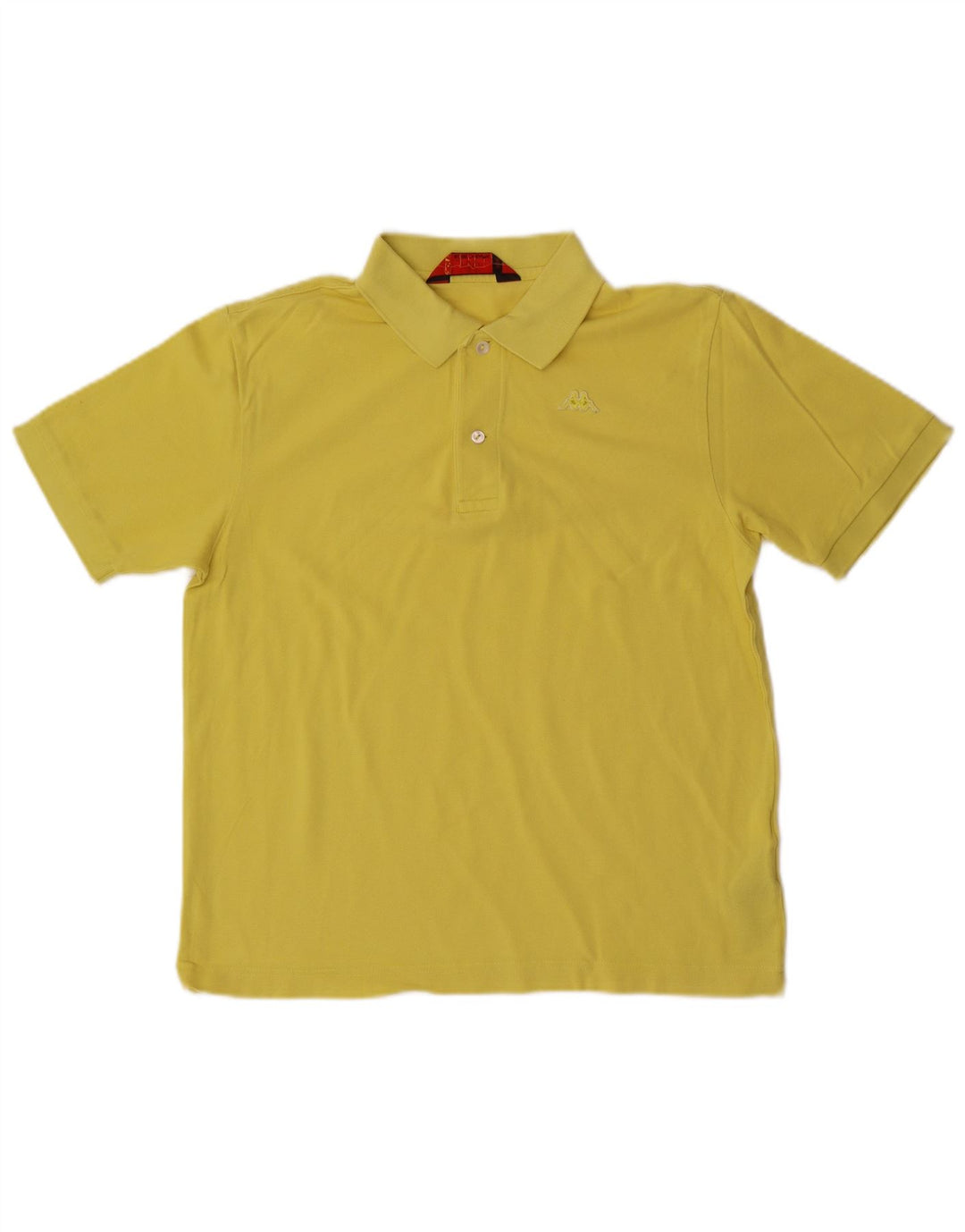 Kappa herre polo shirt lille gul bomuld