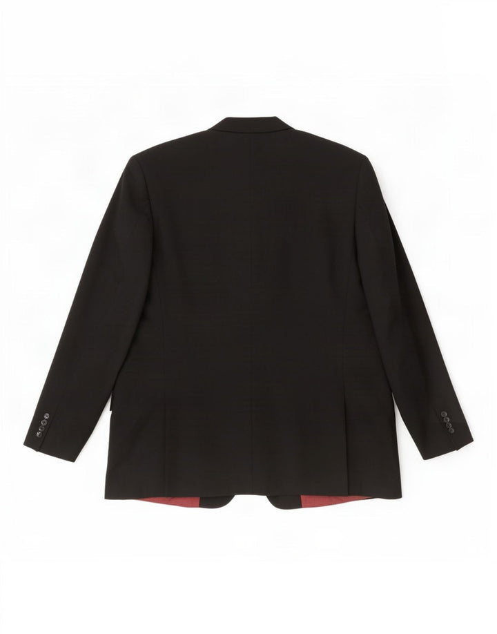 Skopes Herre Regular Fit 2-knaps blazerjakke EU 52 XL Sort Uld