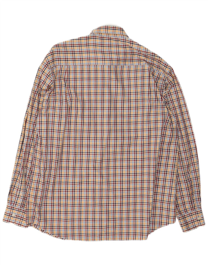 Paul & Shark Herre flannelskjorte str. 43 XL Flerfarvet ternet bomuld