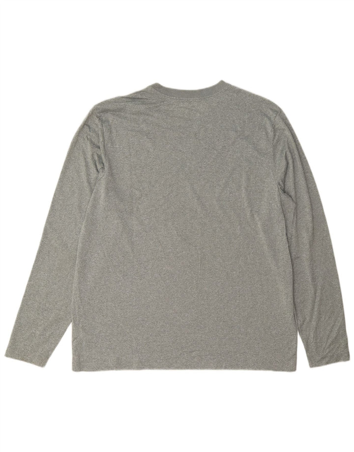Nike Herre Dri Fit Top Langærmet XL Grå Flecked Polyester
