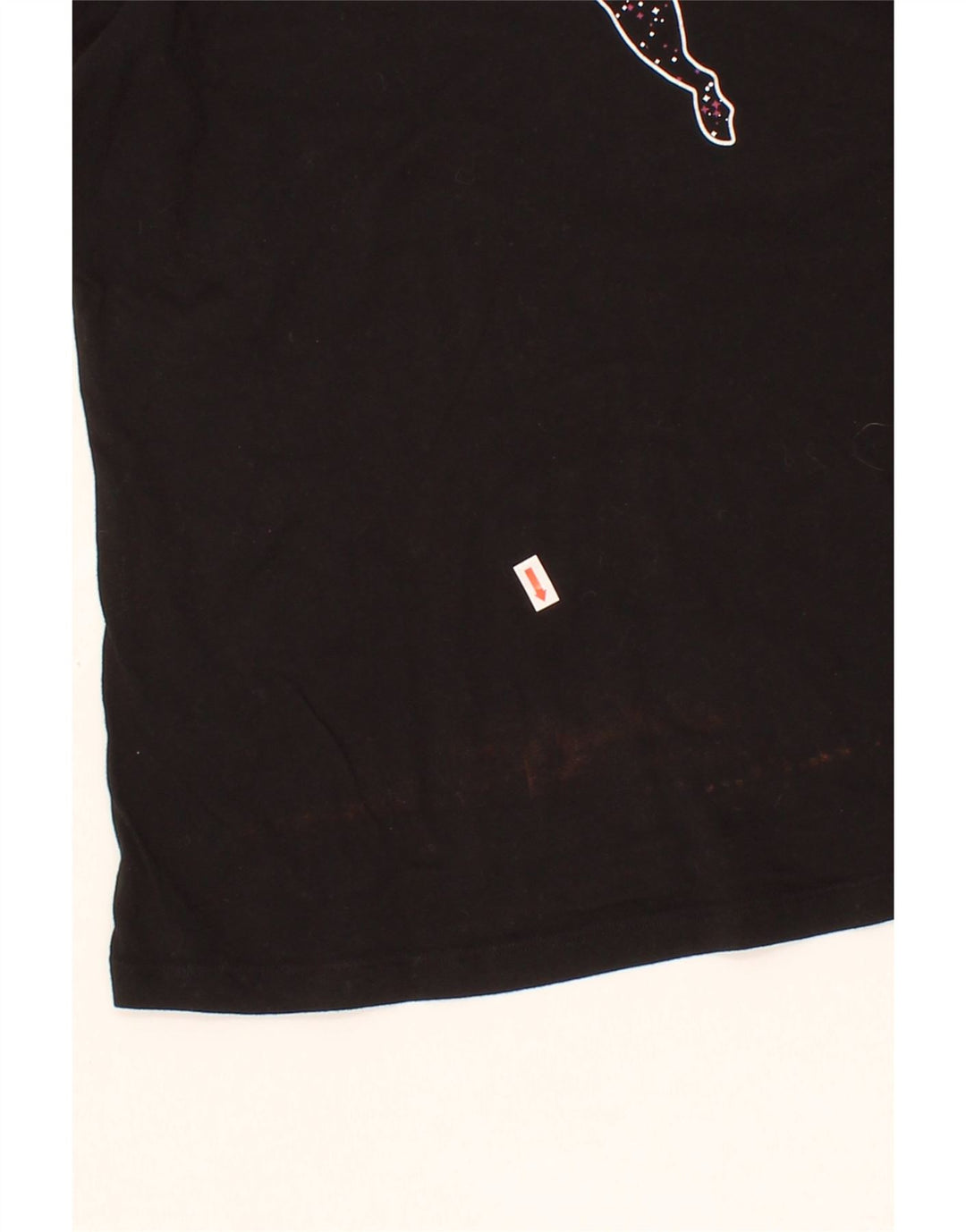 PUMA Womens Graphic T-Shirt Top UK 14 Medium Black Cotton Vintage Puma and Second-Hand Puma from Messina Hembry 
