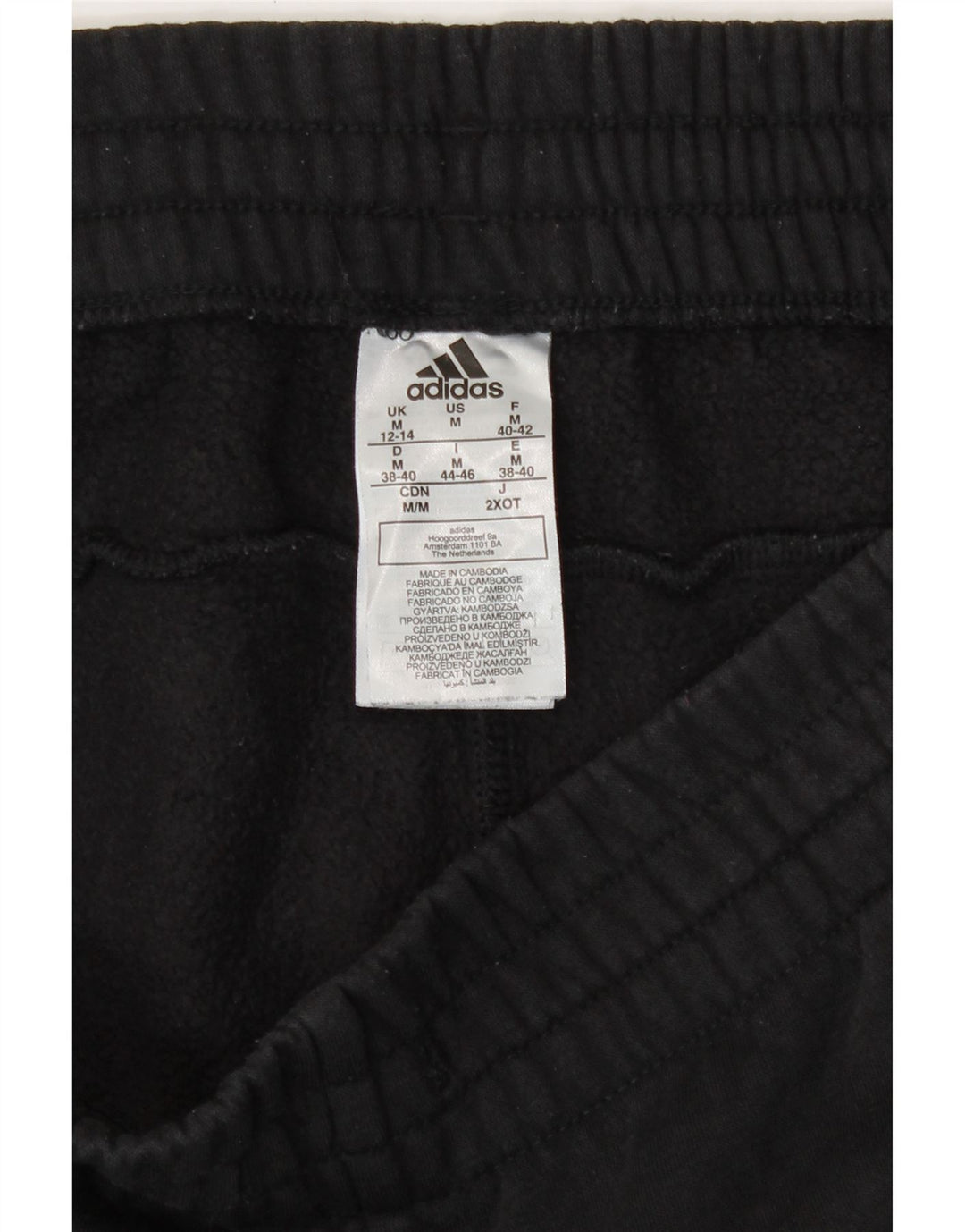 Adidas Graphic Tracksuit Bukser til kvinder Joggers UK 12/14 Medium Black