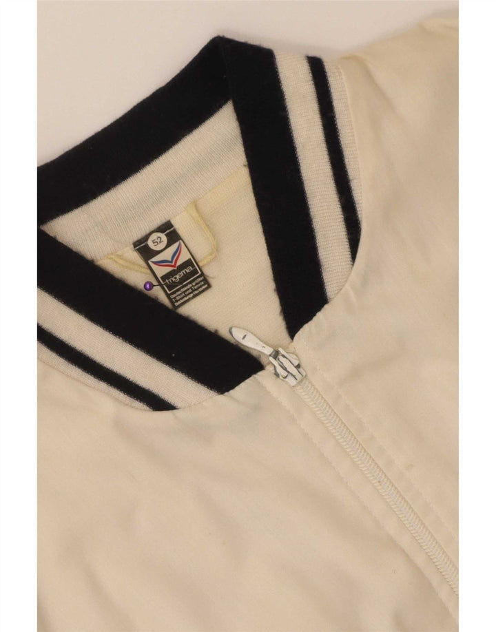 Trigema Bomberjakke til mænd IT 52 XL Hvid Colourblock Polyester