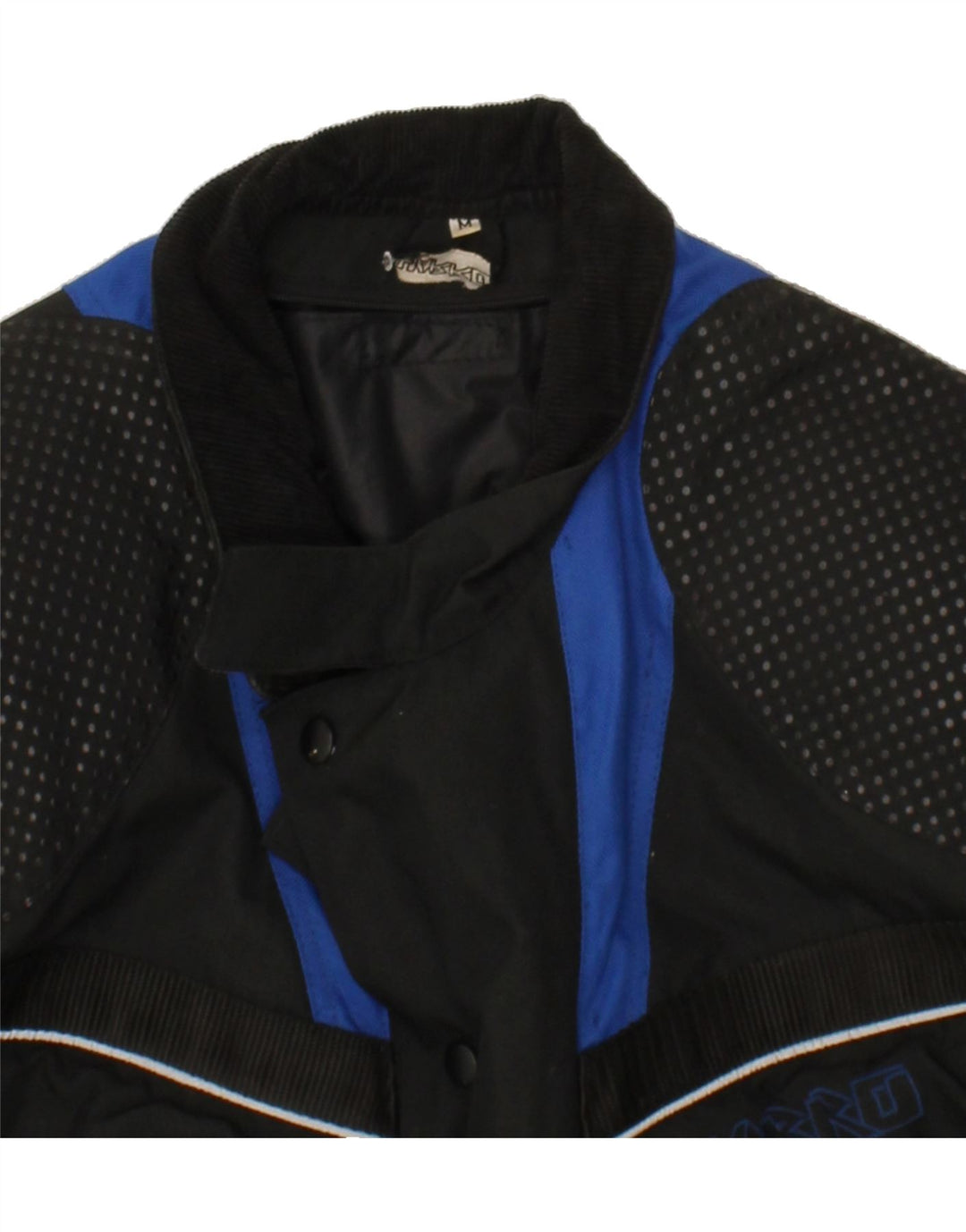 HARRO Mens Motorcycle Biker Jacket UK 38 Medium Black Colourblock Nylon Vintage Harro and Second-Hand Harro from Messina Hembry 