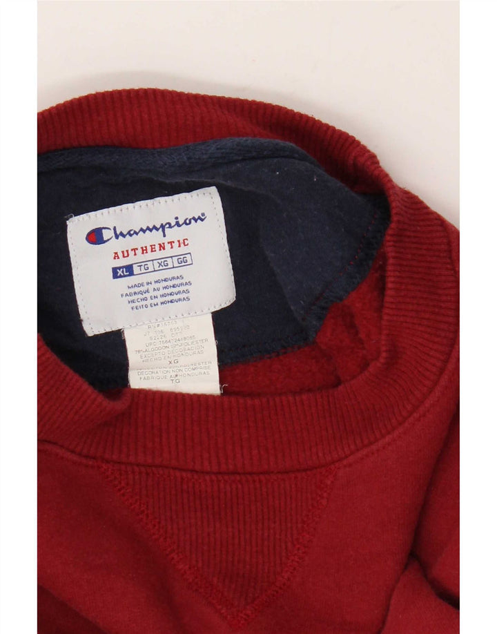 Champion Herre Sweatshirt Jumper XL Bourgogne bomuld