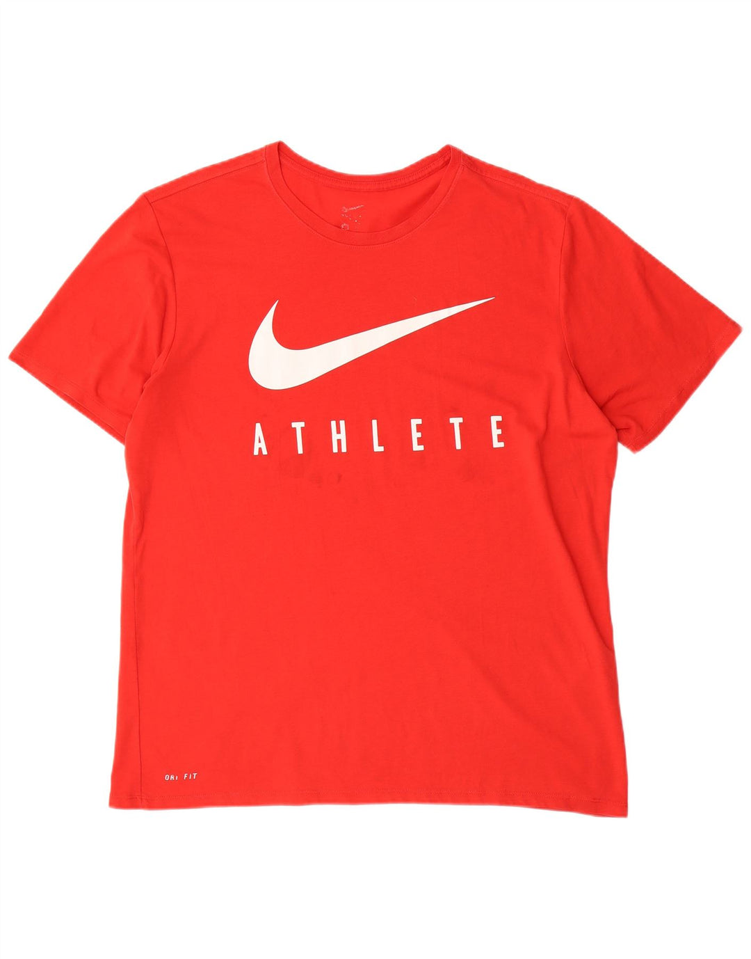 NIKE Grafisk T-shirt top til mænd, stor rød polyester