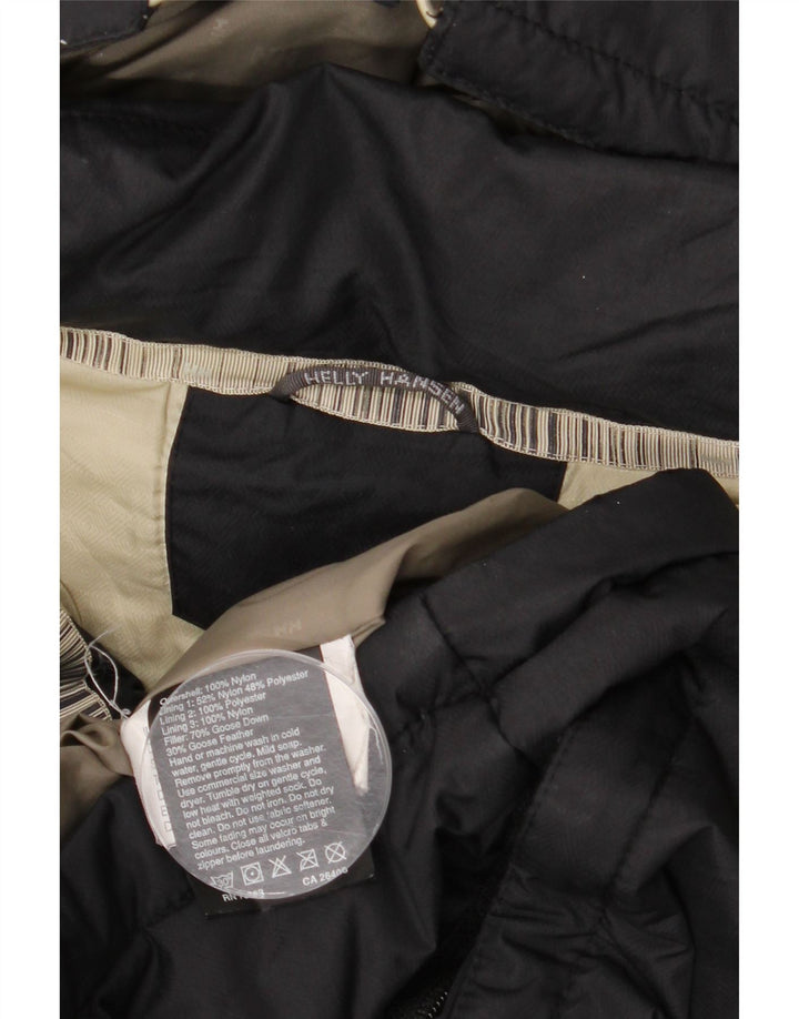 Helly Hansen Herre hættepolstret jakke UK 42 XL Sort Nylon