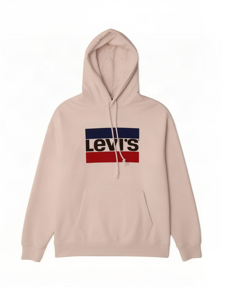 Levi's Grafisk hættetrøje til mænd mellem hvid bomuld